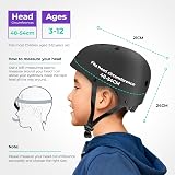 Niftii Kids Helmet with Pads Adjustable Multi-Sport Safety Gear 3-15 Black view 7
