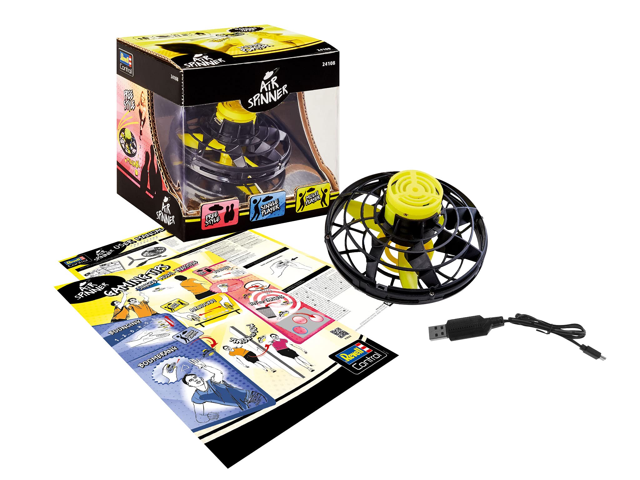 Revell 24108 Motion Drone AIR SPINNER Black/Yellow