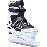 Xino Sports Adjustable Ice Skates - for Girls and Boys, Two Awesome Colors - Blue and Pink, Soft Padding and Reinforced Ankle Support, Fun to Skate!&hellip;