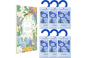STRN Sachets for Drawers and Closets, Sachets, Closet Sachets, Scented Sachets for Mom, Linen(6 Packs)
