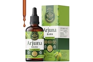 HERBAMAMA Arjuna Tincture - Vegan Antioxidant Support with Terminalia Arjuna Bark Extract Drops - Non-GMO, Alcohol & Sugar-Free Liquid Supplement, 84-Day Supply