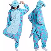 DCOFXGM Adult Animal Onesie Pajamas,Halloween Costumes Cosplay Sleepwear for Women Man Teens