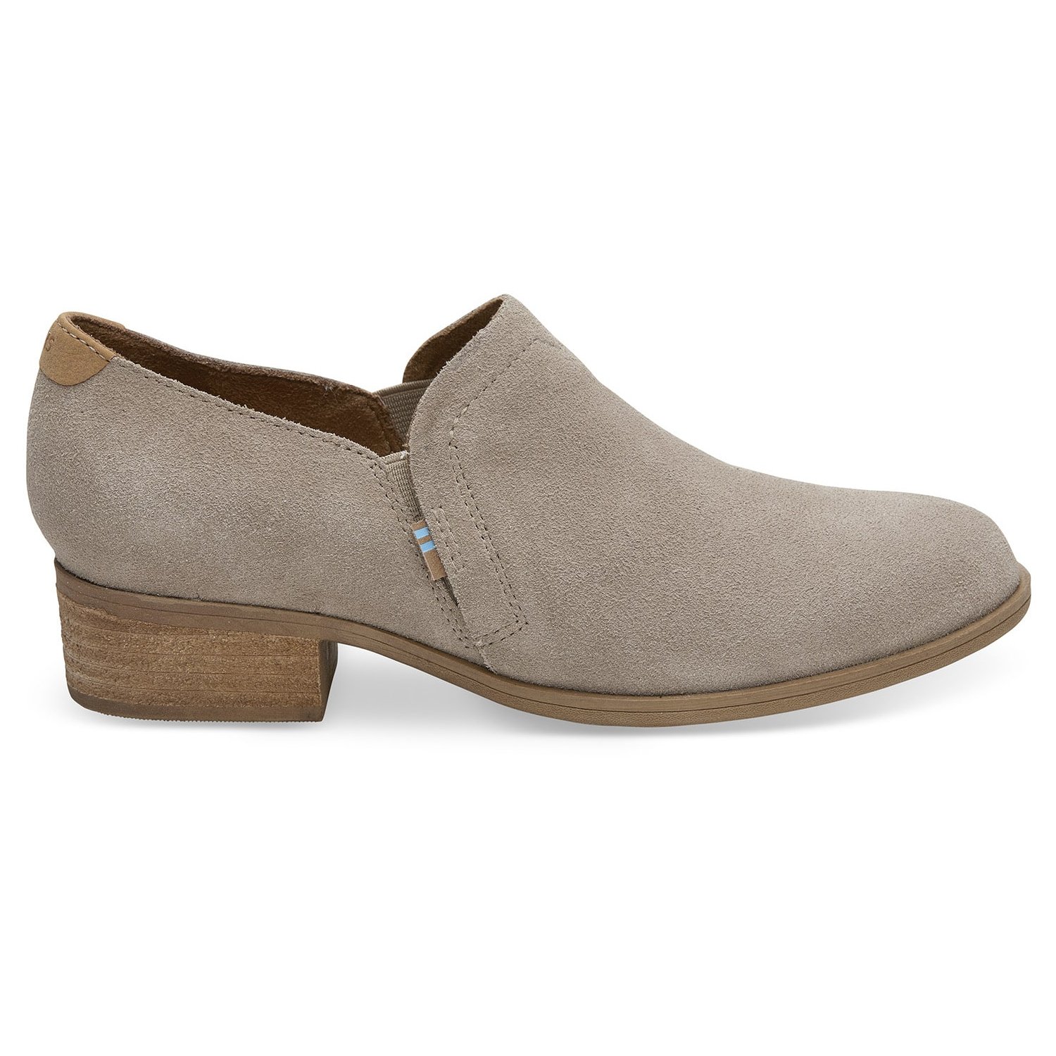 toms desert taupe suede women's shaye booties