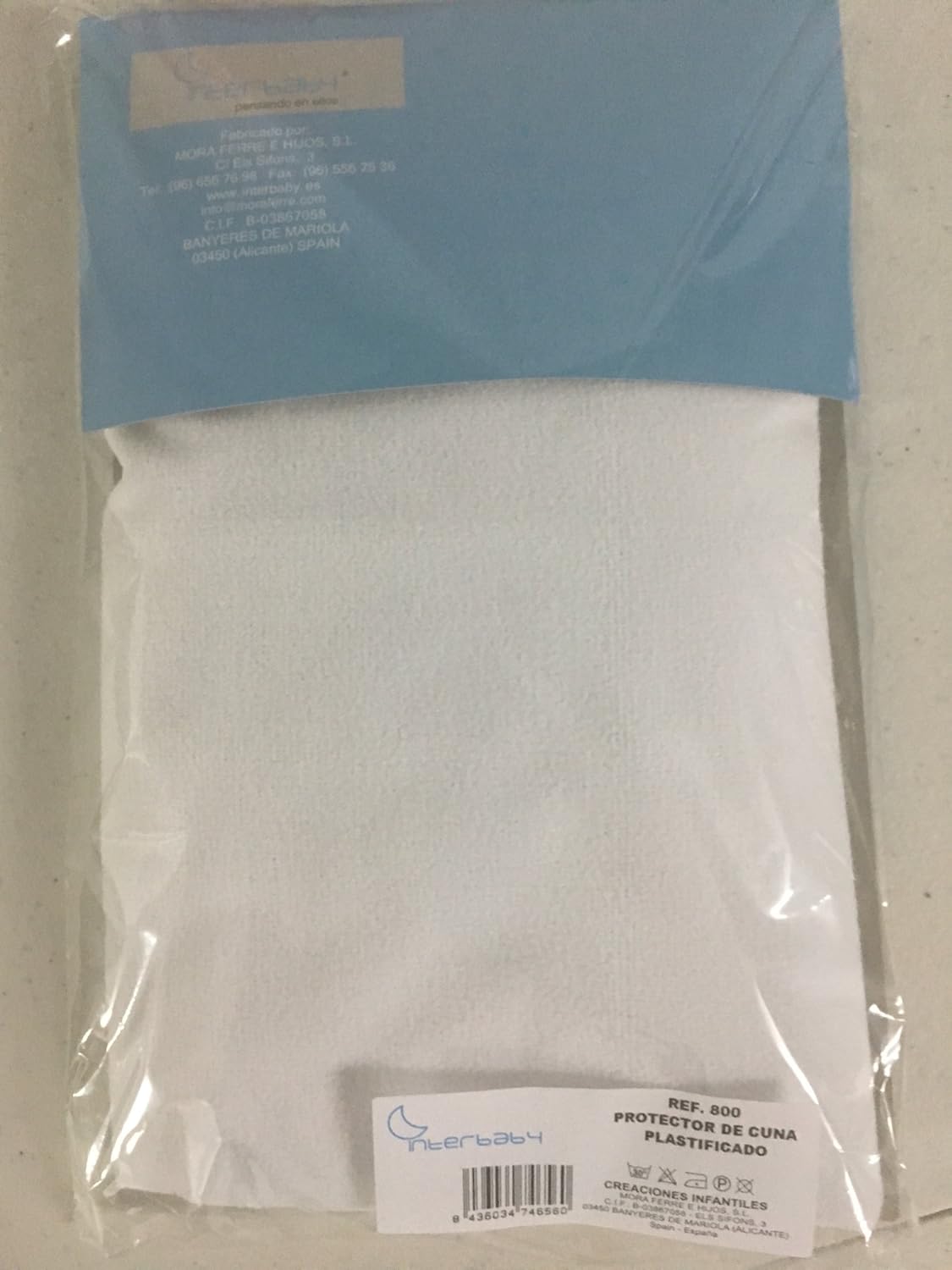 Protector Colchón Impermeable Cuna x FABRICANTE INTERBABY