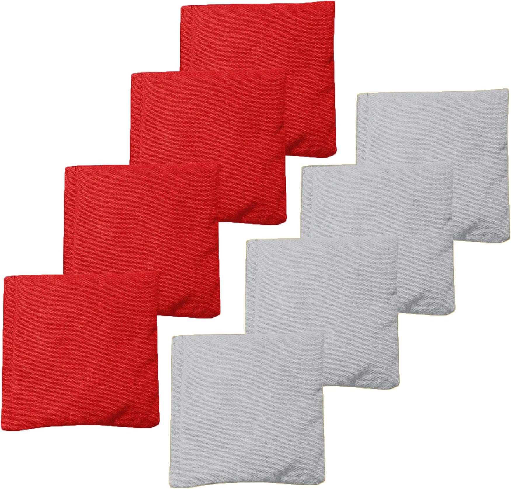 Barcaloo Weather Resistant Regulation Size & Weight Cornhole Bean Bags Set of 8 - Duck Cloth - Great for Corn Hole, Bean Bag Toss Game and More - Includes Cornhole Bag Carrying Case