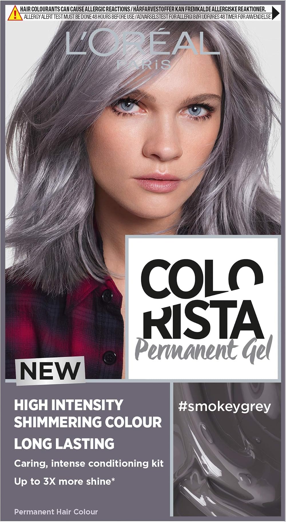 L'Oréal Colorista Permanent Gel Hair Dye Smokey Grey 3x Shine