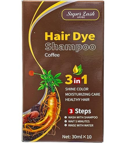 Amazon.com : Coffee Color Hair Dye Shampoo 3 in 1 Treatment 500ml