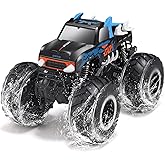 Threeking 1:16 Waterproof Monster Truck Toys RC Cars Amphibious Remote Control Car Trucks 4WD All Terrain Off-Road Pickup Toy for 6 7 8 9 10 11 12 Year Old Boys Girls Kids Gifts Presents