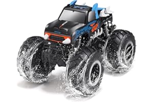 Threeking 1:16 Waterproof Monster Truck Toys RC Cars Amphibious Remote Control Car Trucks 4WD All Terrain Off-Road Pickup Toy for 6 7 8 9 10 11 12 Year Old Boys Girls Kids Gifts Presents
