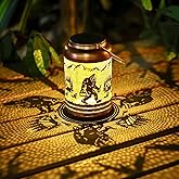 Bigfoot Solar Lanterns Outdoor Waterproof Hanging Solar Lights Big Foot Sasquatch Gifts for Women Men Metal Lantern Decorative LED Light for Yard, Patio, Lawn, Tabletop, Garden Decor