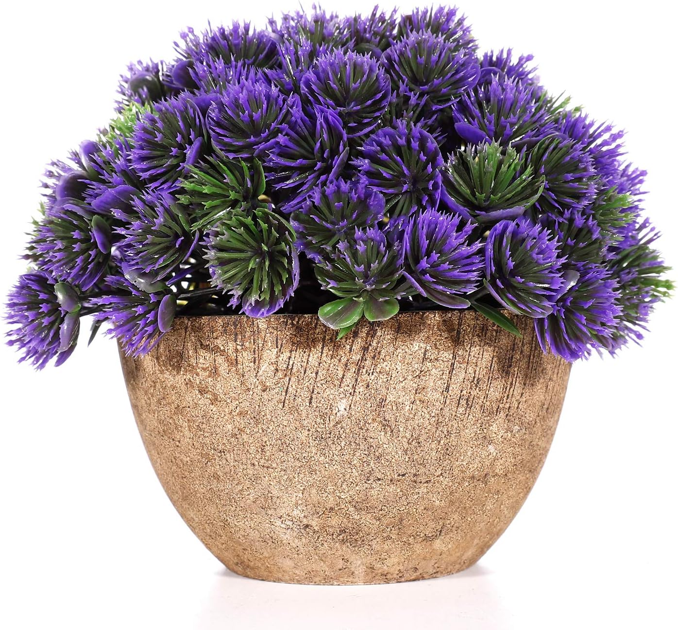 WOODWORD Artificial Plants for Room Decor - Potted Fake Plants for Home Decor - Face Plants in Pots for Bathroom Decor Office Decor