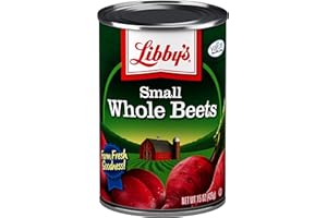 Libby's Small Whole Beets | Deliciously Earthy Flavor | Deep Vibrant Ruby Red-Purple | Seasoned with Sea Salt | Grown & Made in the USA | 15 oz (Pack of 12)