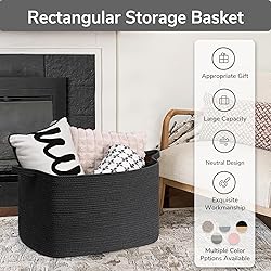 Goodpick Extra Large Storage Basket, 23.6" x