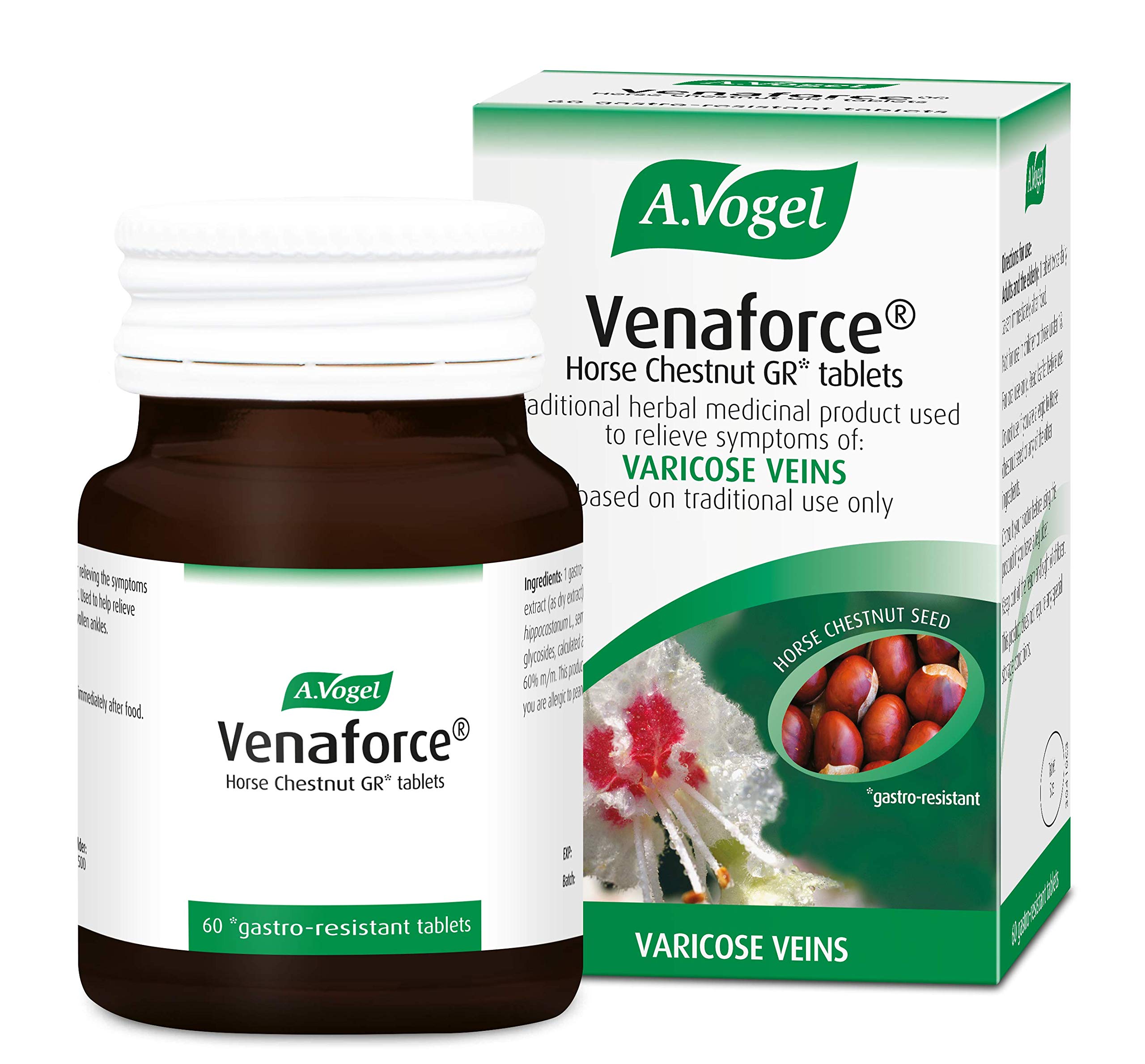 A.Vogel Venaforce Horse Chestnut Tablets Relieve Symptoms of Varicose