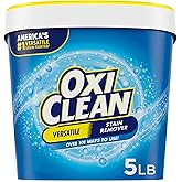 OxiClean Versatile Stain Remover Powder, 5 lb | 101+ Household Uses, Tough Stain Removal, Laundry Booster, Multi-Surface Cleaning, Color Safe, Chlorine Free