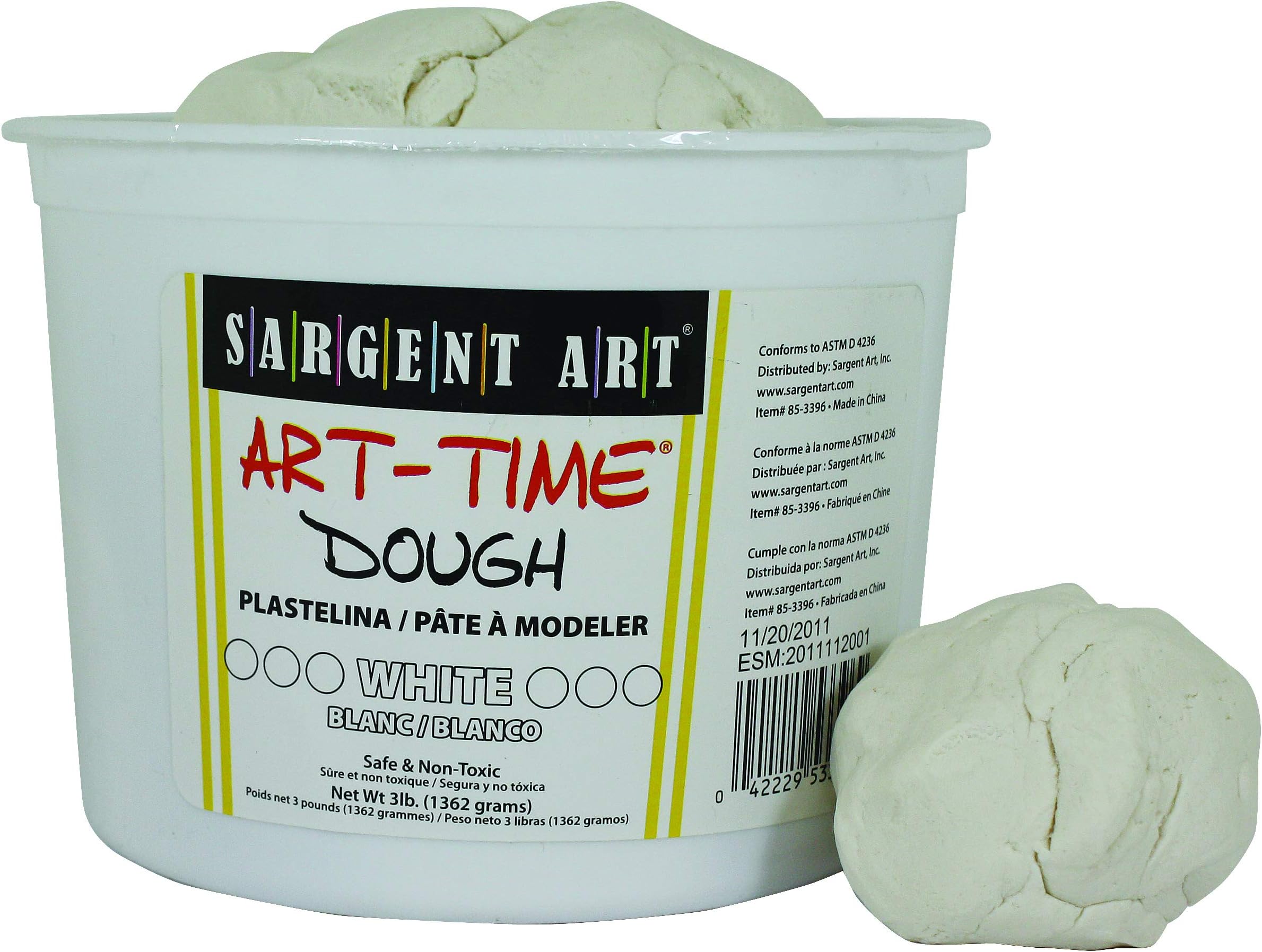 3Lb Art Time Dough - White