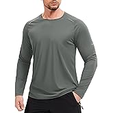 MAGCOMSEN Men's Long Sleeve Shirts UPF 50+ Sun Protection UV Shirt Dry Fit T-Shirts for Hiking Running Athletic