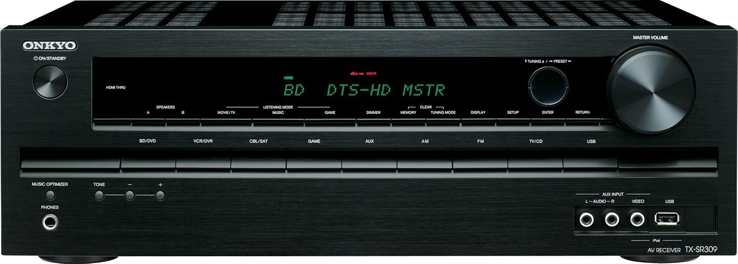 Onkyo TX-SR309 5.1 Channel Home Theater Receiver (Discontinued by Manufacturer)