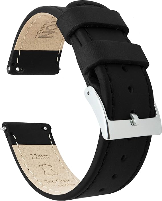 Barton Quick Release Top Grain Leather Watch Band Strap Choice of