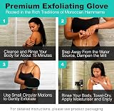 aZengear Exfoliating Glove 2 Pack, Deep Cleansing Scrub Mitts view 4