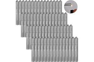 CoscosX 60 Pcs Low Temperature Universal Welding Rod Aluminum Brazing Welding Rods Easy Melt Welding Rods Stick Welding Rod Welding Tools for Aluminum Stainless Steel Iron Alloy Beginner Pro-Frien