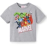 Disney Marvel Spiderman Shirt Boys Cotton Short Tee Shirt Kids Top 2-9Y | Soft Material Short Sleeve Casual Outfit Crewneck Relaxed Apparel Bright Graphic Print Daily Playwear Summer Holiday Cloth