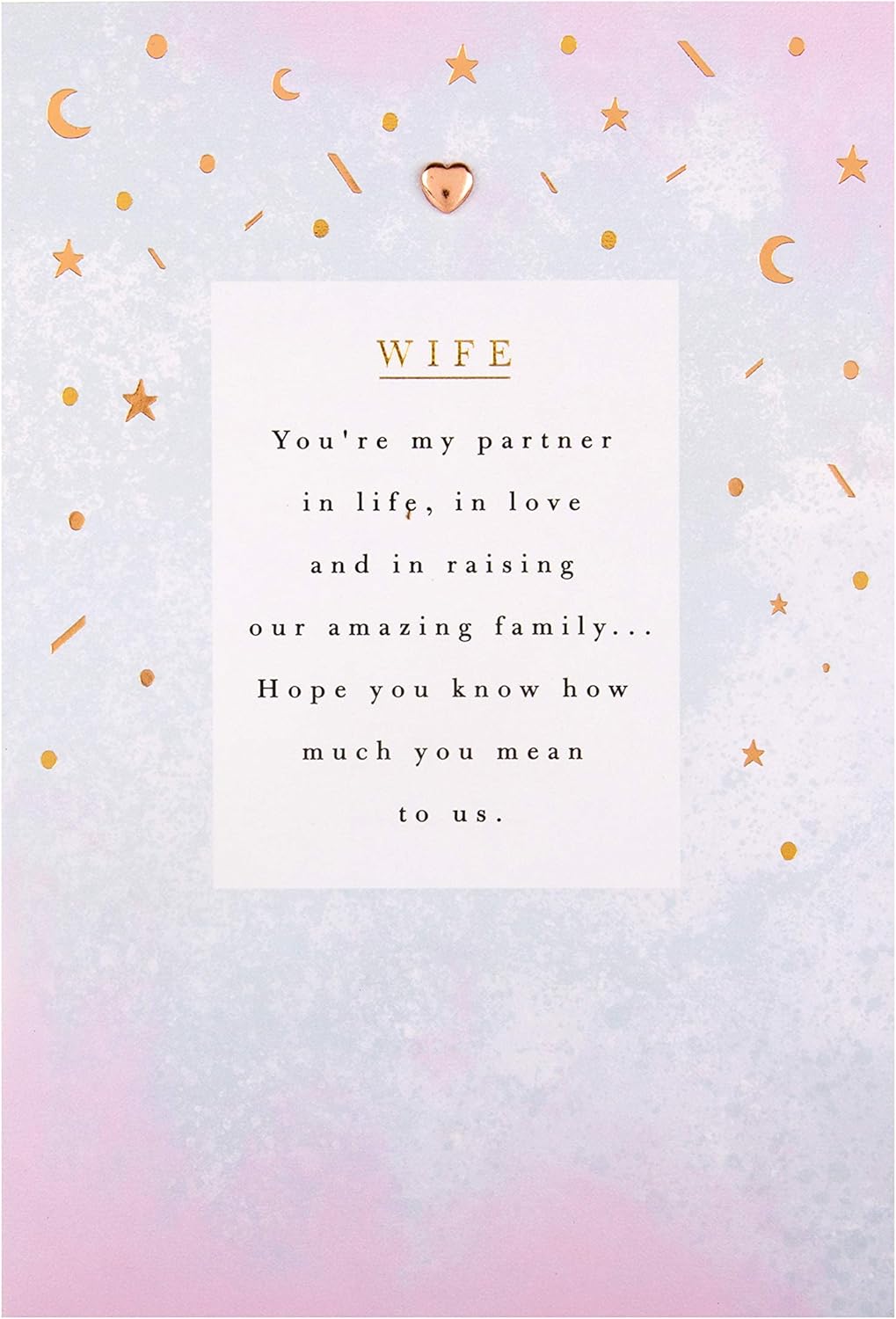 Hallmark Mother's Day Card for Wife - 'You're My Partner in Life' Design