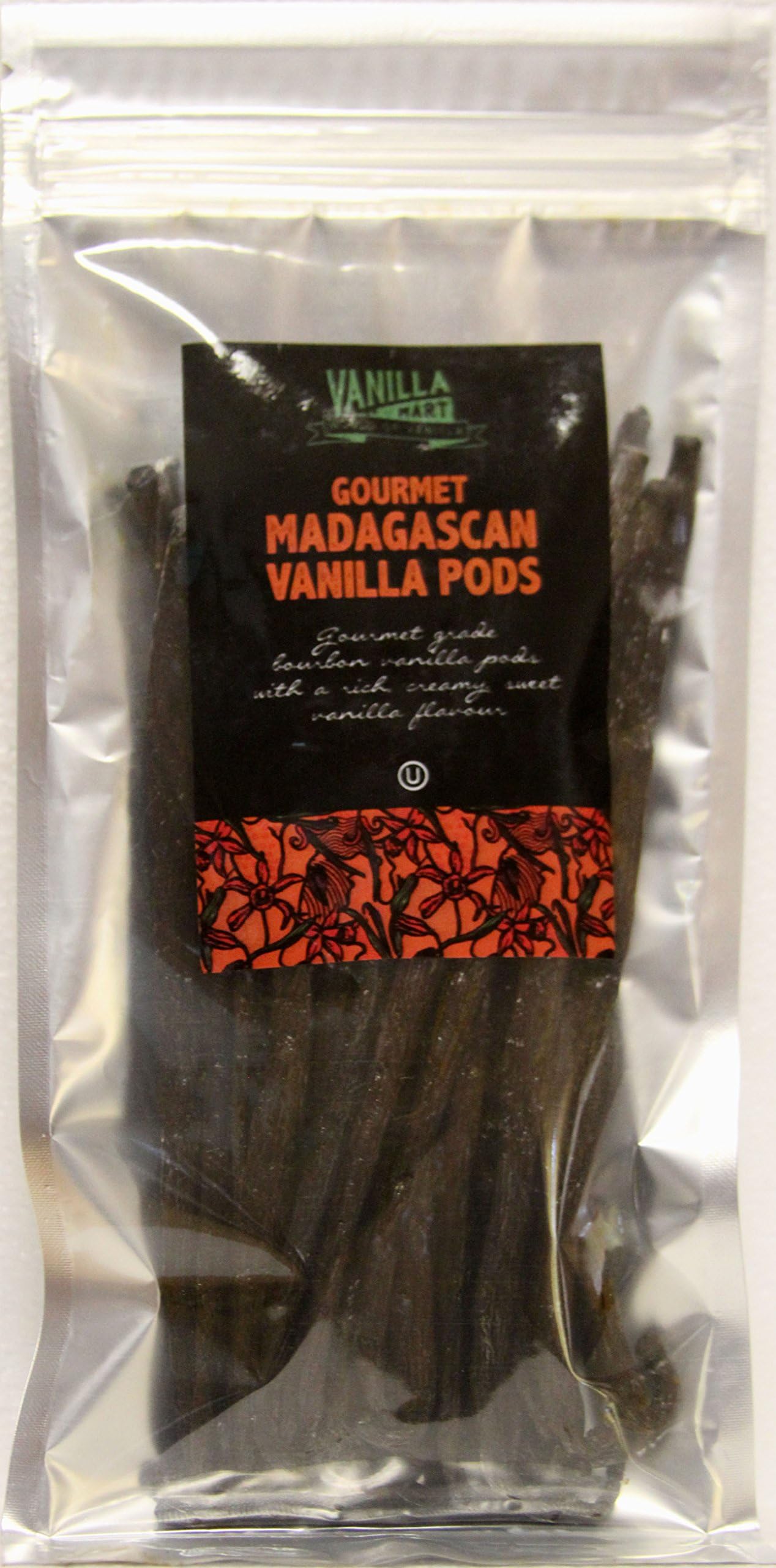 VanillaMart Gourmet Madagascar Bourbon Vanilla Beans 1/4 Lb (34-37 Beans)