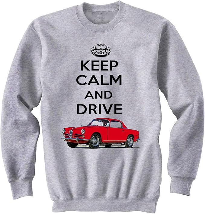 TEESANDENGINES ALFA Romeo 1900 Super Sprint Keep Calm Grey