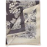 LumiSyne Warm Scarf Cashmere Shawl Women Rainforest Pattern Reversible Pashmina With Tassel Large Long Scarf Warm Wrap Stole