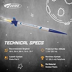 Estes 2483 Phantom Blue Rocket-Building