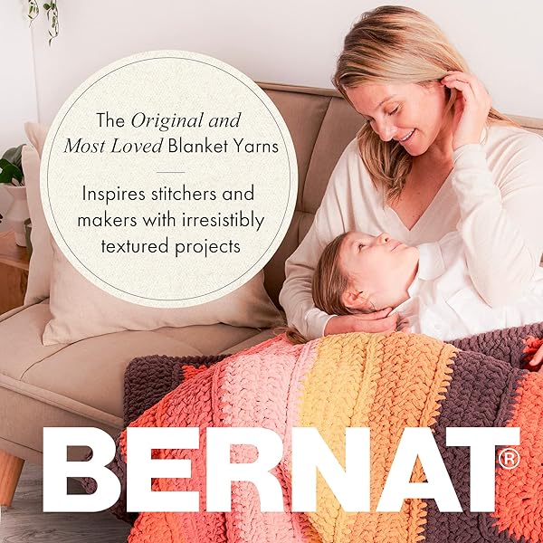 BERNAT BABY BLANKET YARN 300G 10.5 OZ, MISTY JUNG GREEN