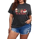 Women's Fall Outfits Tis The Season Graphic Tees Holiday Shirts Casual Crew Neck Short Sleeve Tops