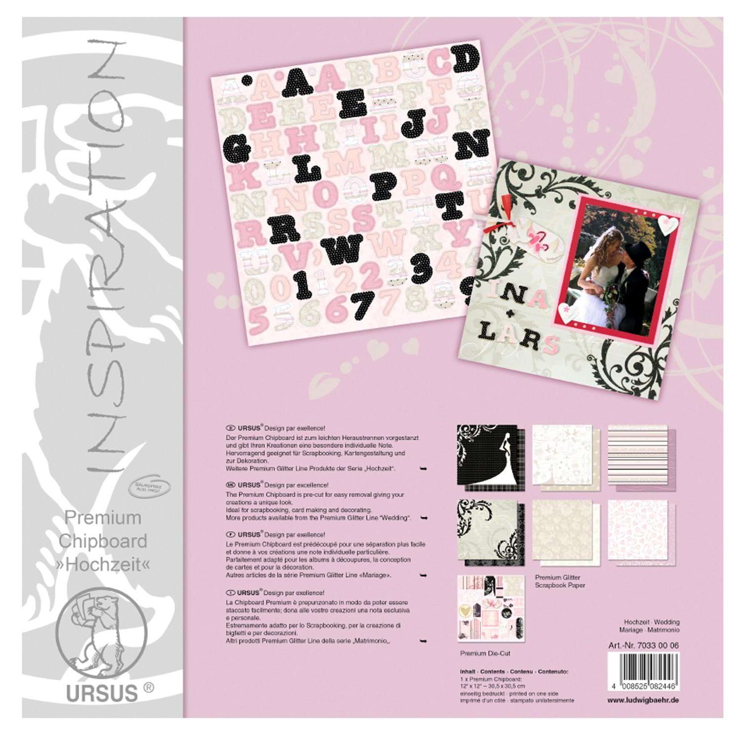 Ursus 70320001 - Premium Die-Cut Birthday Chip Board