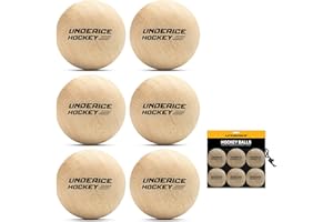 UICE Hockey Balls,Hardwood Stickhandling Balls,2-Inch Diameter