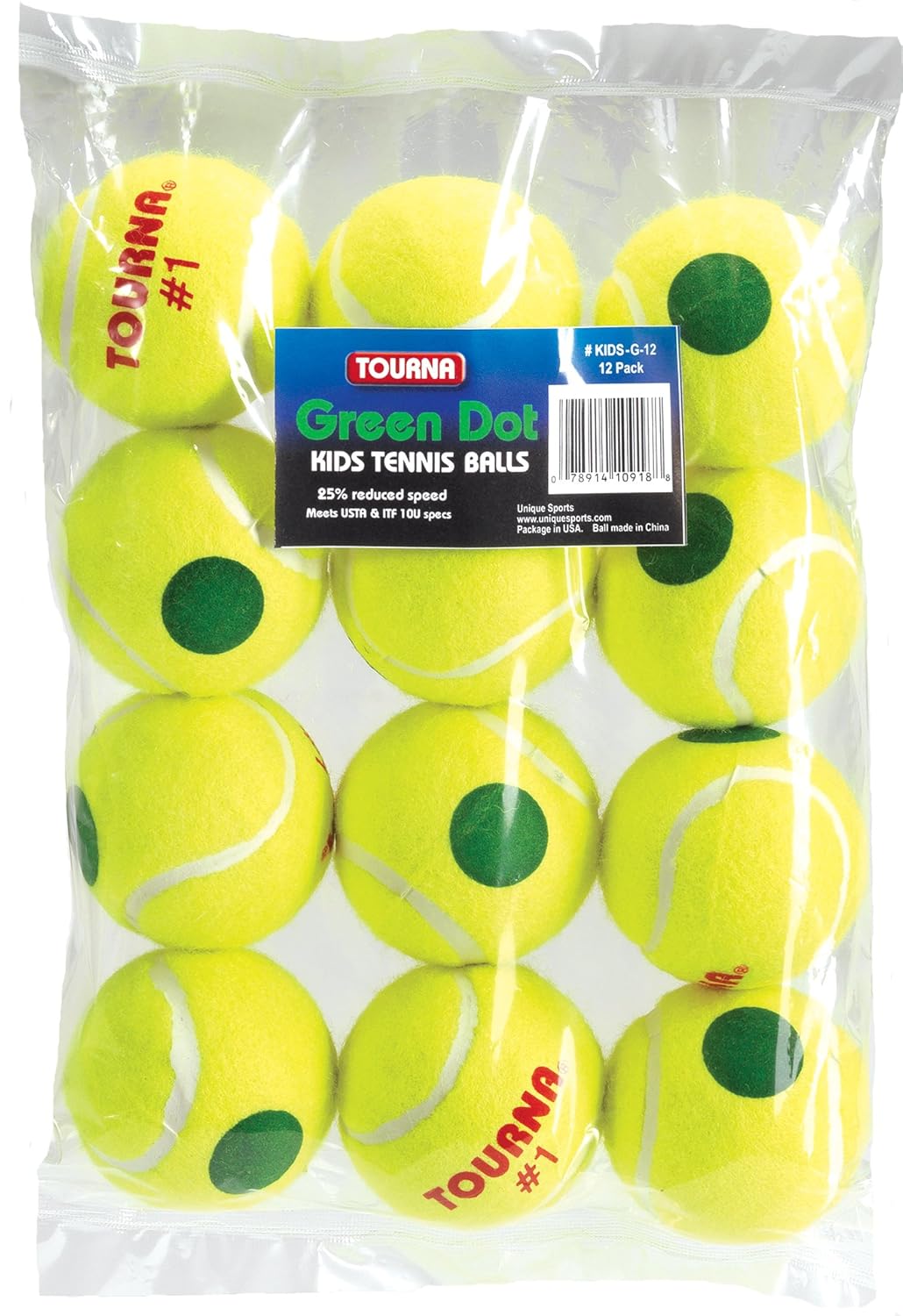 Buy Tourna Green Dot Tennis Balls 12Pack Online at Low Prices in India