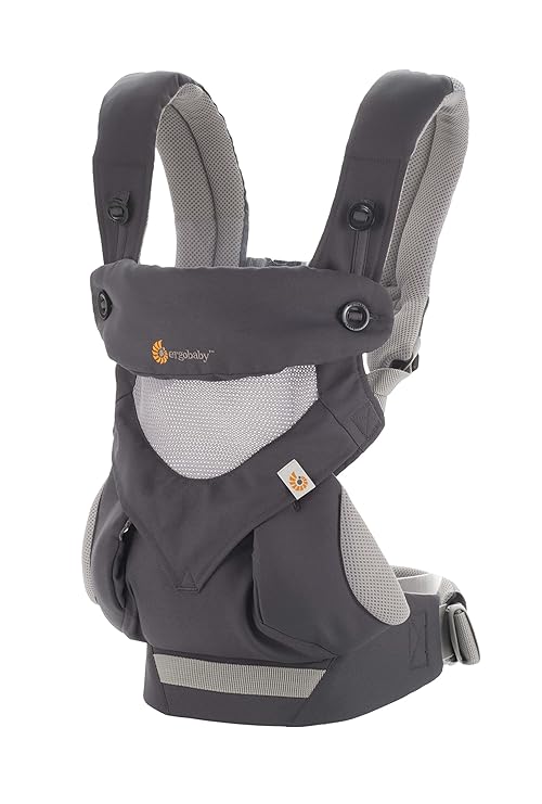 Ergobaby Baby Carrier for Toddler, 360 Cool Air Carbon Grey, 4Position