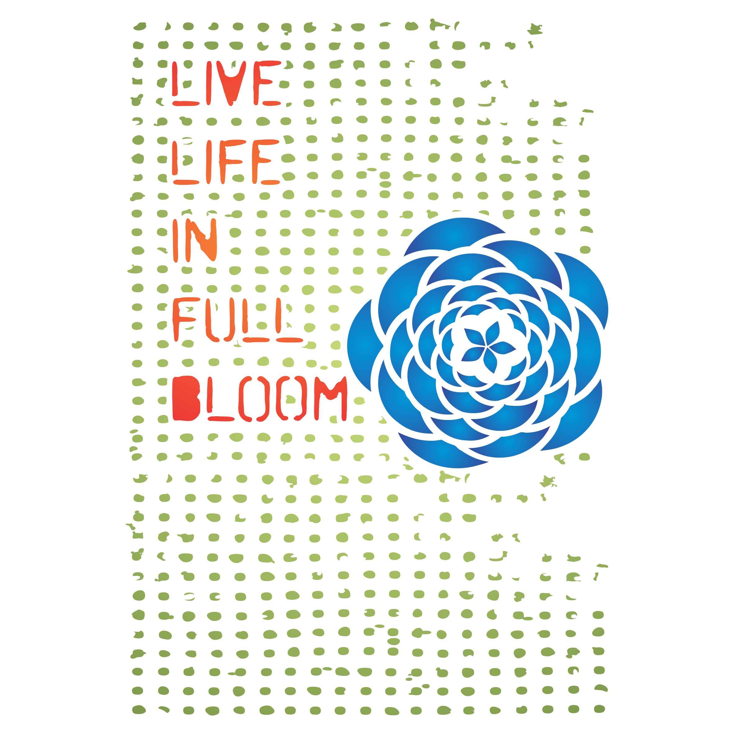 Live Life Layering Stencil, 11.43 x 16.51 cm - Layering Stencil use to add Texture and Design to Mixed Media Backgrounds
