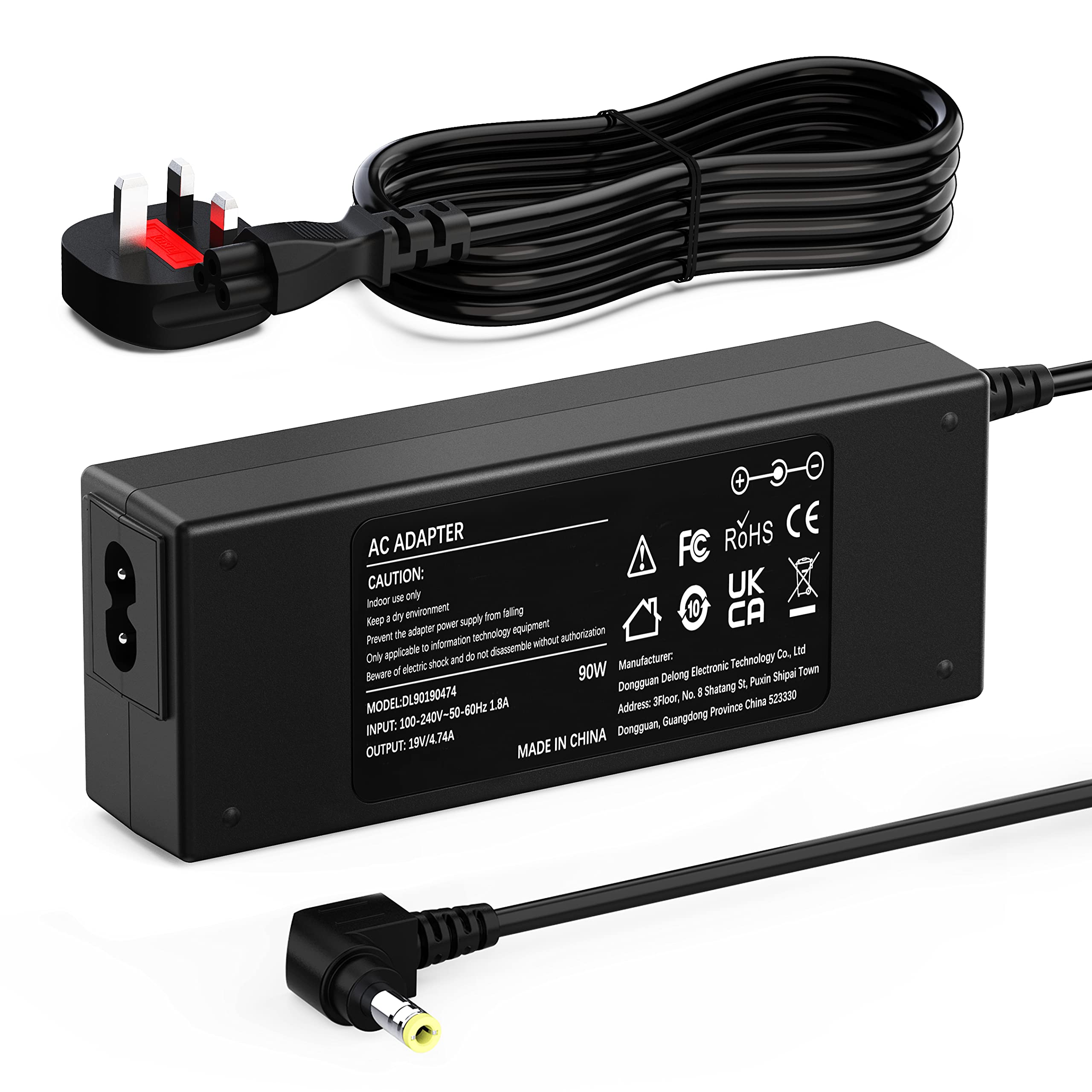 VUOHOEG 90W Laptop Charger Compatible with Toshiba Satellite C50 C55 C650 C655 C660 C850 C855 C855D L50 L650 L655 L750 L755 L850 PA3917U-1ACA PA3714U-1ACA 11 14 15 Power Adapter 5.5 x 2.5mm