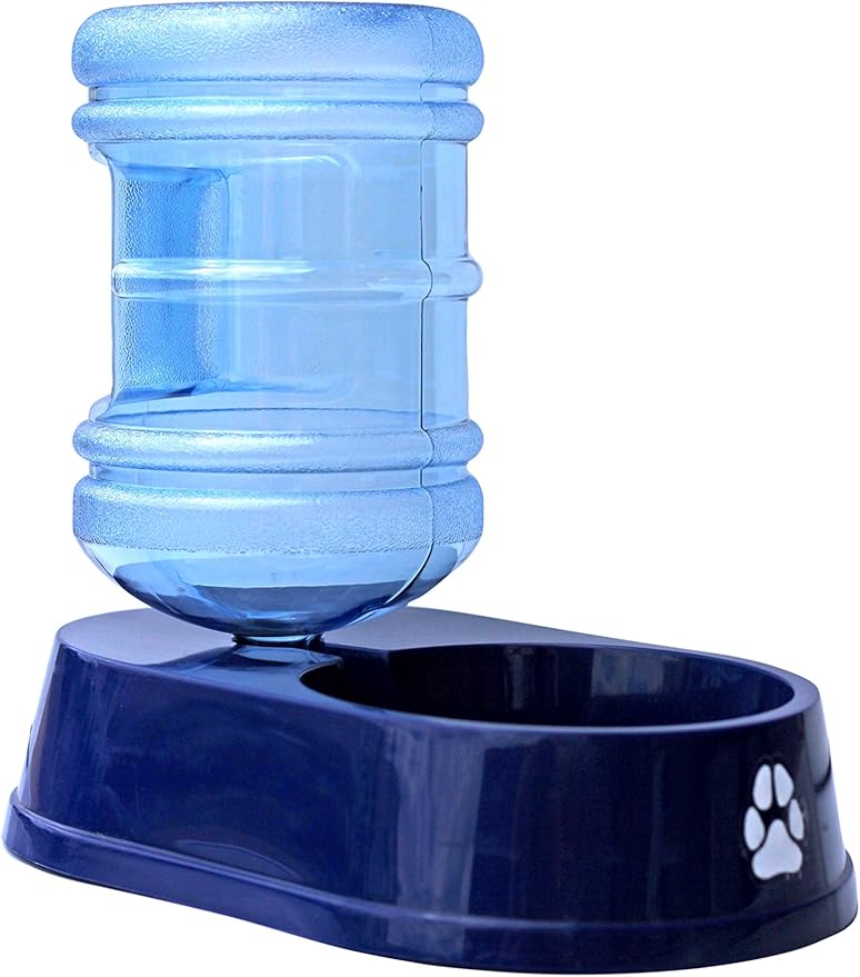 Self Filling Pet Water Bowl Set w/bottle, Blue Amazon.co.uk Pet Supplies