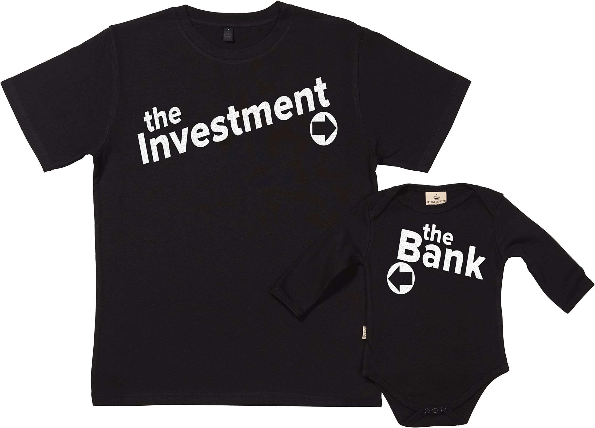 SR - Gift Boxed Dad & Baby Gift Set - Who's Daddy & Daughter Organic Matching Father & Baby T-Shirts