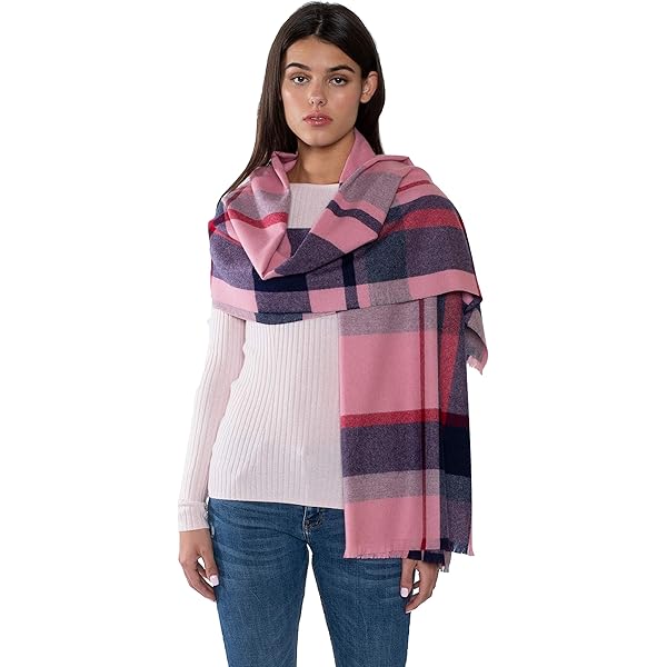 VIVISION SCARF ヴィヴィジョン スカーフ VIVIAN & VINCENT Fall Winter Ultra Soft Knit Striped Scarf