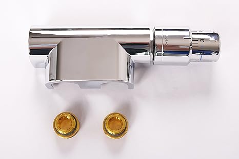 SZ METALL Badheizkörper Eckanschluss Universal, chrom 10 cm, chrom