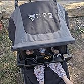 Snack Tray for BOB Gear Single Jogging Stroller - Easy Install Accessory for Snacks & Drinks (Black)