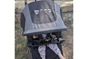 Snack Tray for BOB Gear Single Jogging Stroller - Easy Install Accessory for Snacks & Drinks (Black)