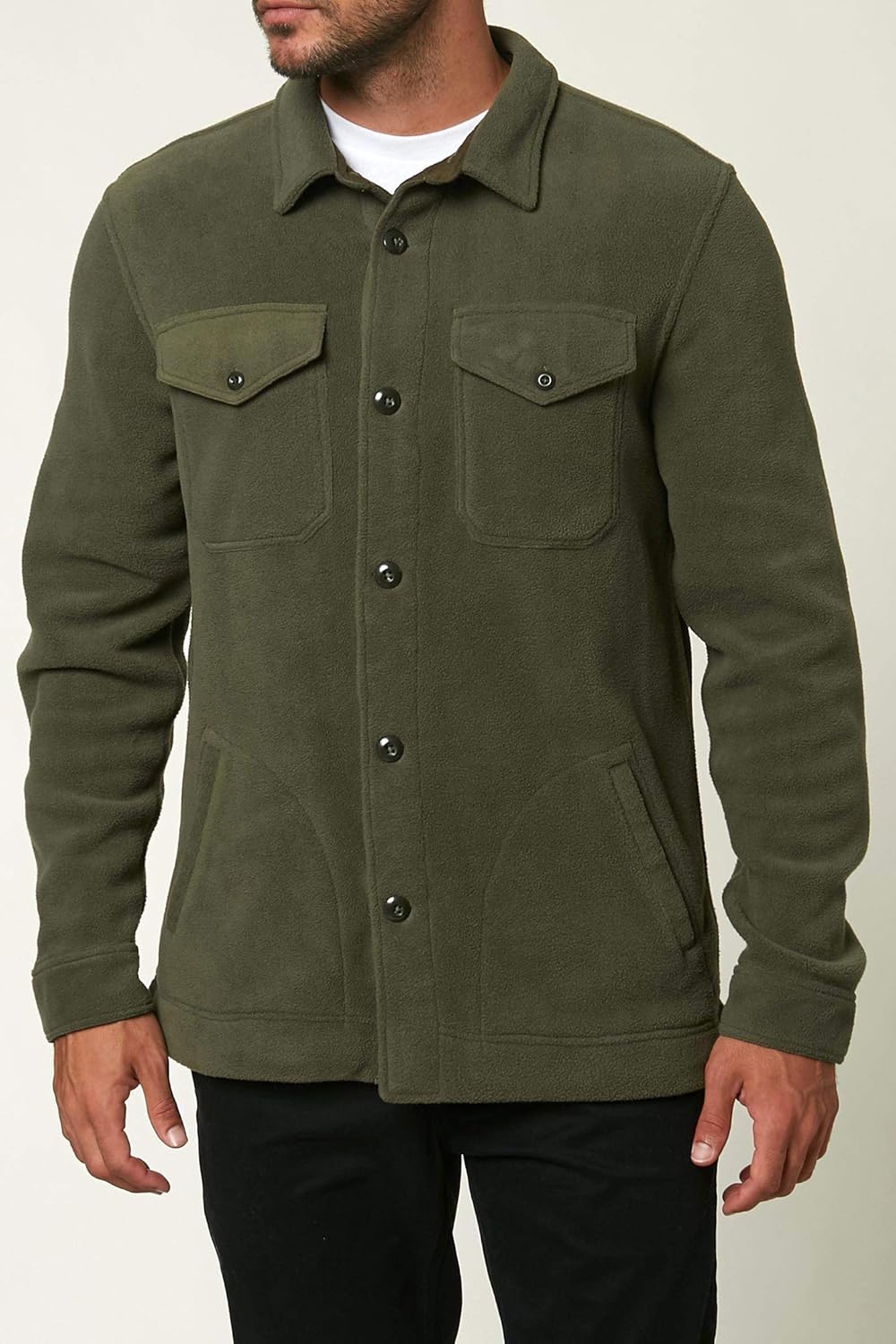 O'NEILL Men's Fleece Shirt Jacket: Clothing