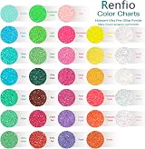 Renfio Iridescent Ultra Fine Glitter Powder 1.75 Oz Fluorescent Purple view 5