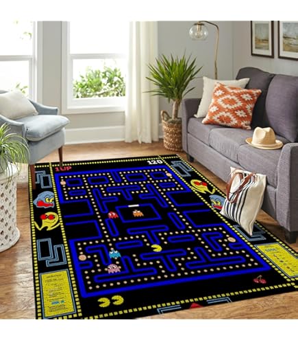 Amazon.com: Classic Arcade Games Rug Retro 90s Arcade Theater