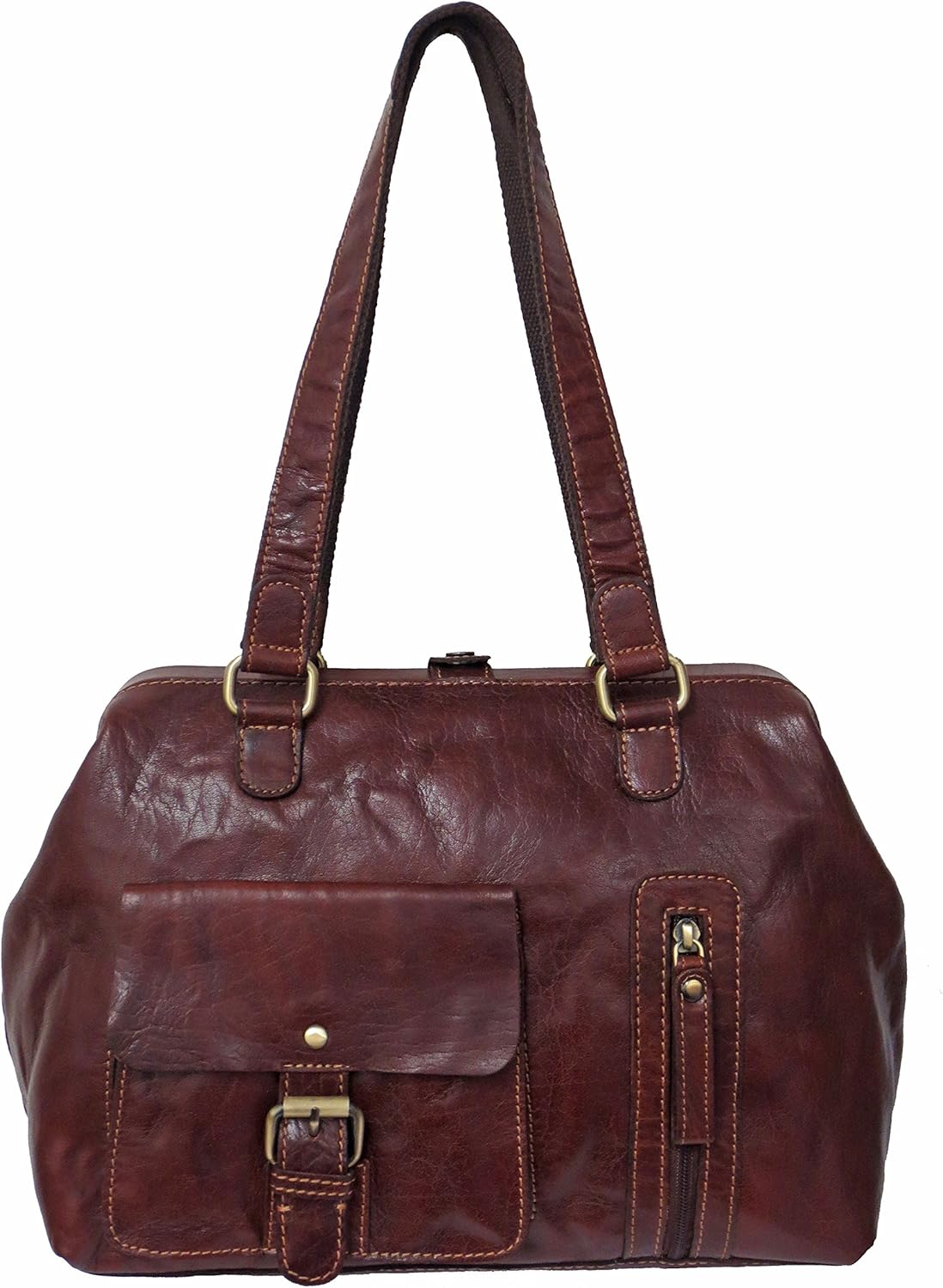 Rowallan Brown Leather Shoulder Bag, Large Amazon.co.uk Shoes & Bags