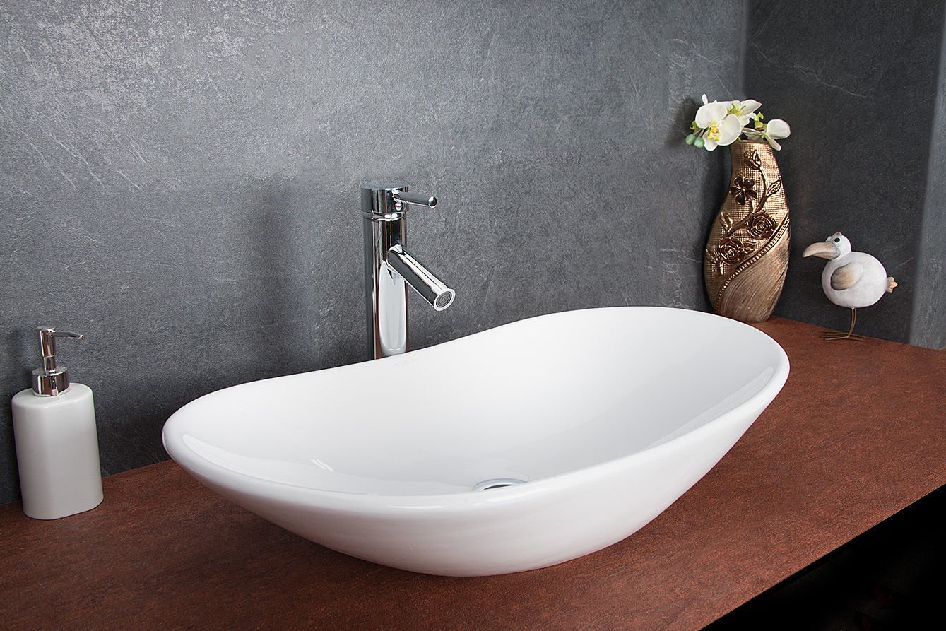 Bad Frottierwaren Kuche Haushalt Wohnen Waschbecken Oval Gross Aufsatz Waschtisch Designer Keramik 781 Kuche Haushalt Wohnen Tuinen Brouckaert Be